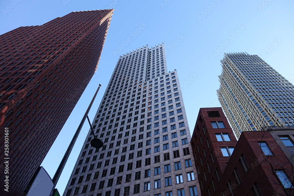 Netherlands; the new skyscrapers of The Hague Netherlands; the new skyscrapers of The Hague
