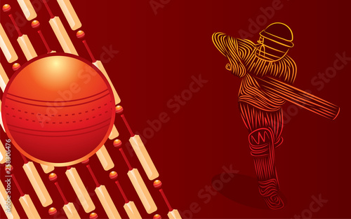 playing cricket sports poster
