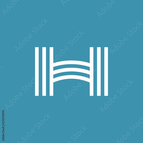 lettera h logo monogramma