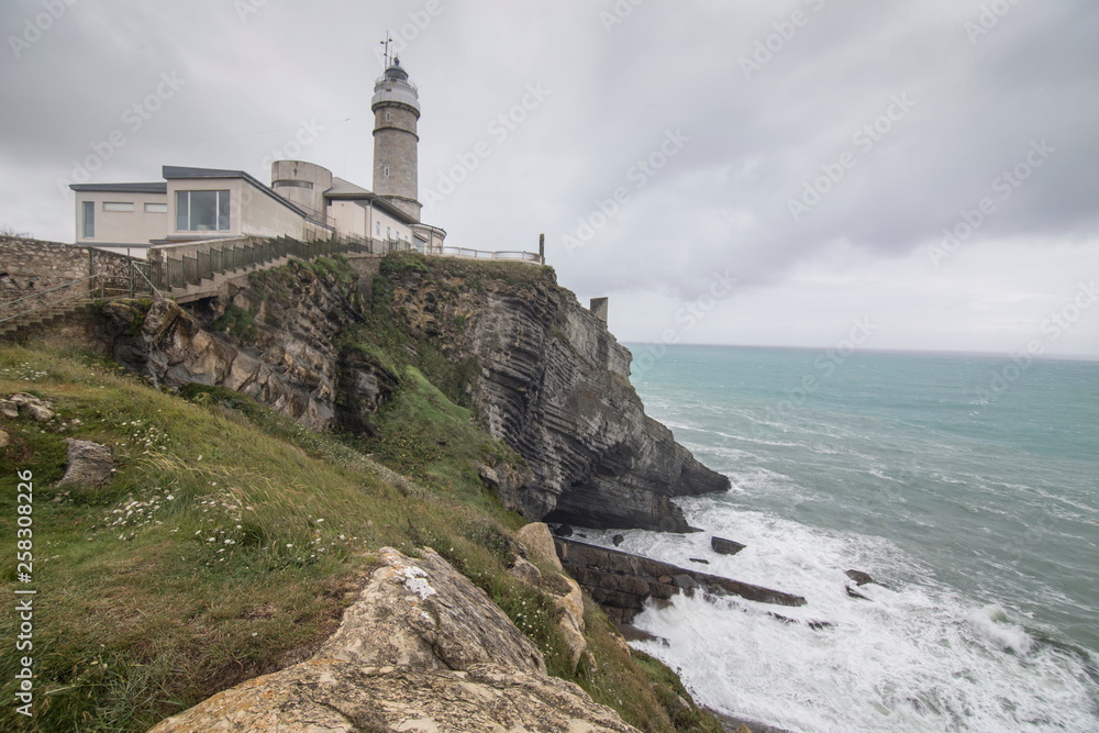 Faro de Cabo Mayor lighthouse in Santander Cantabria Spain