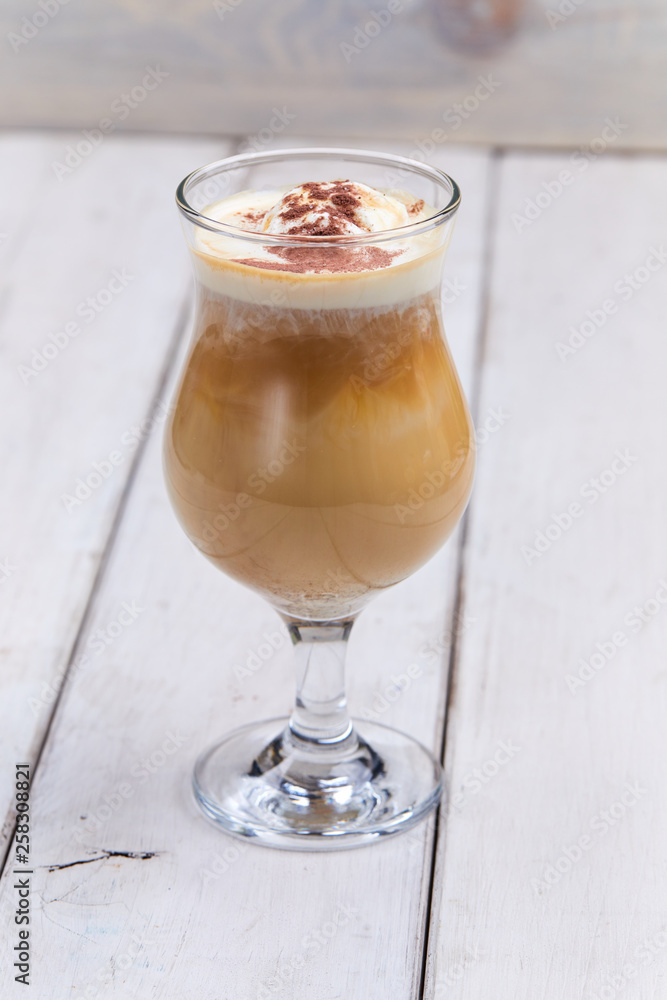 coffee with whipped cream coffee with whipped cream