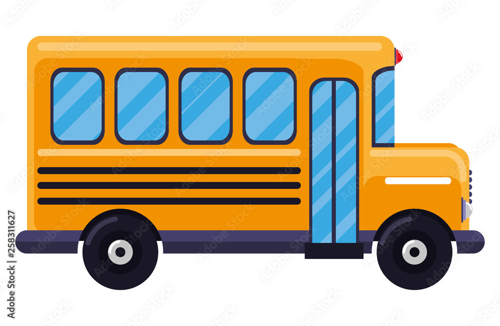 bus school isolated icon