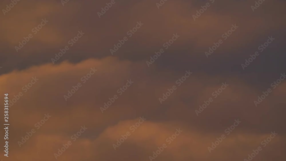 soft and heavy yellow sky with clouds