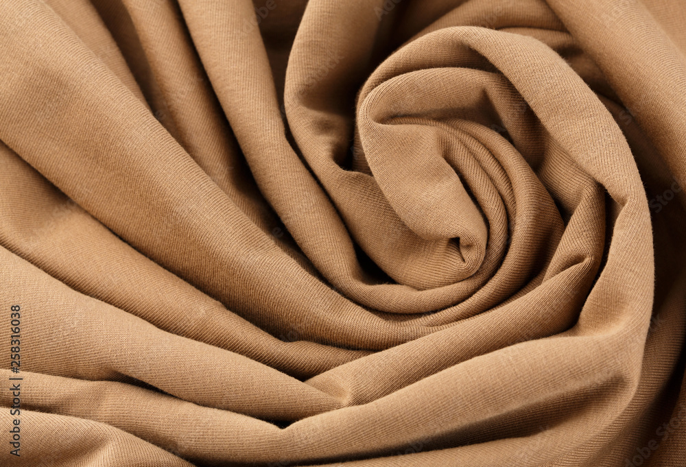 Beige cotton textile - close up of fabric texture. Cotton Fabric Texture. Top View of Cloth Textile Surface. Beige Clothing Background. Text Space. Abstract background and texture for designers. Beige cotton textile - close up of fabric texture. Cotton Fabric Texture. Top View of Cloth Textile Surface. Beige Clothing Background. Text Space. Abstract background and texture for designers.