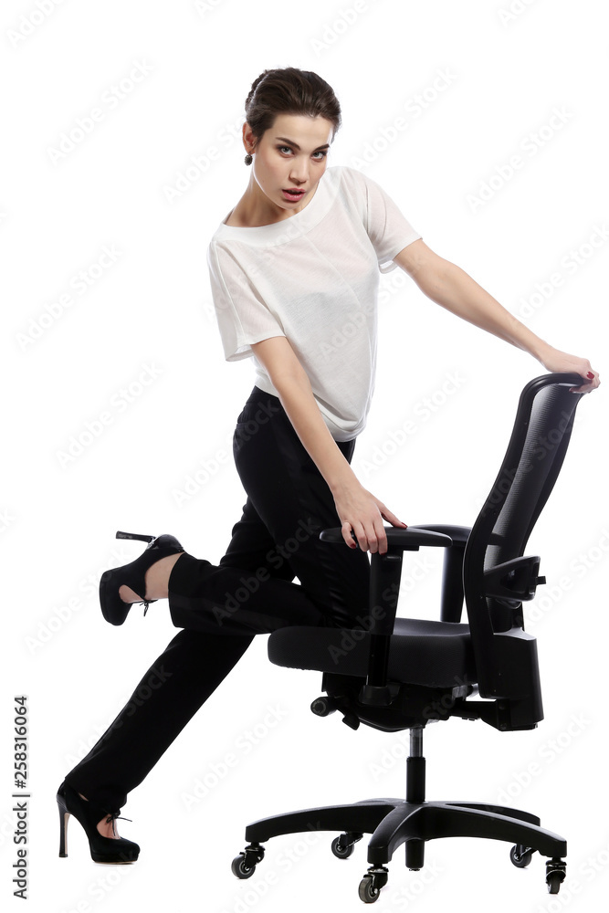 beautiful brunette in business style beautiful brunette in business style
