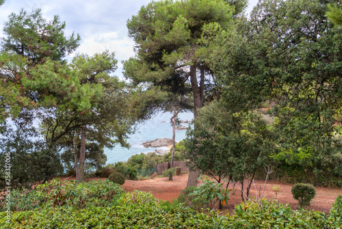 Sea view from Santa Clotilde gardens, Catalonia