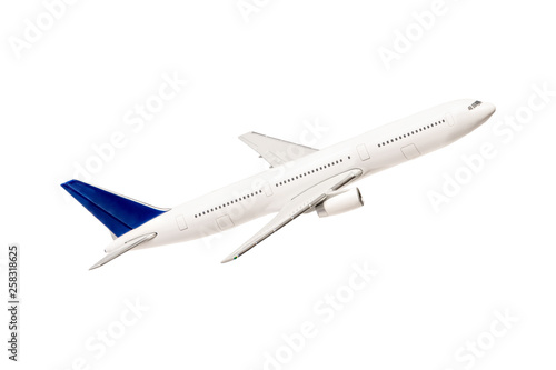 Airplane isolated on white background. All the amenities for the designer.