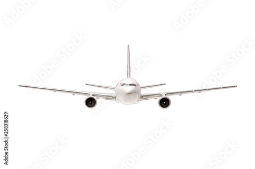Airplane isolated on white background. All the amenities for the designer.