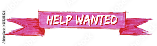 help wanted ribbon