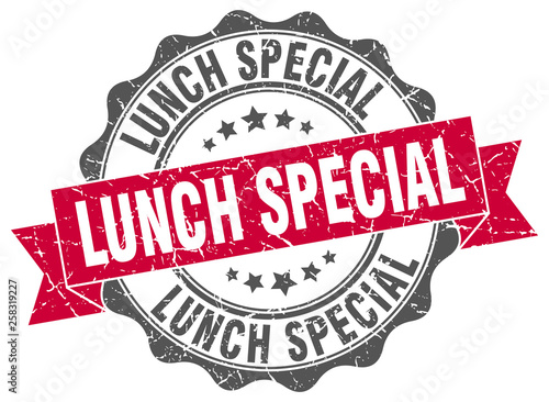 lunch special stamp. sign. seal