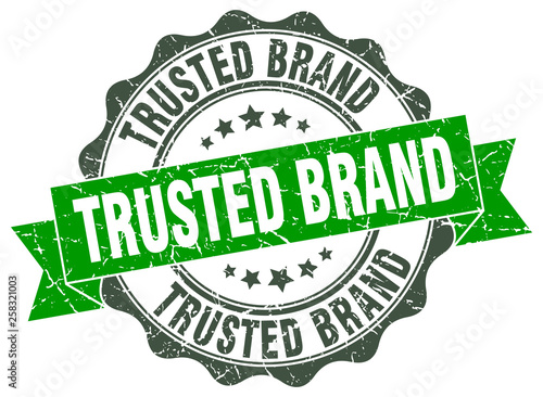trusted brand stamp. sign. seal