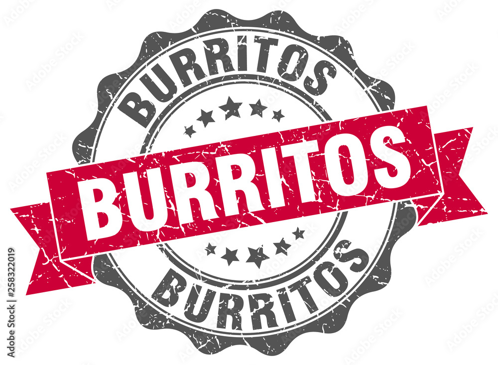 Obraz premium burritos stamp. sign. seal