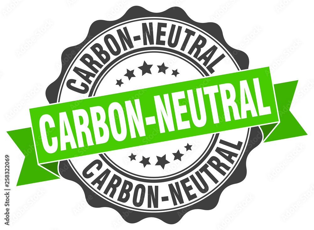 carbon-neutral stamp. sign. seal carbon-neutral stamp. sign. seal