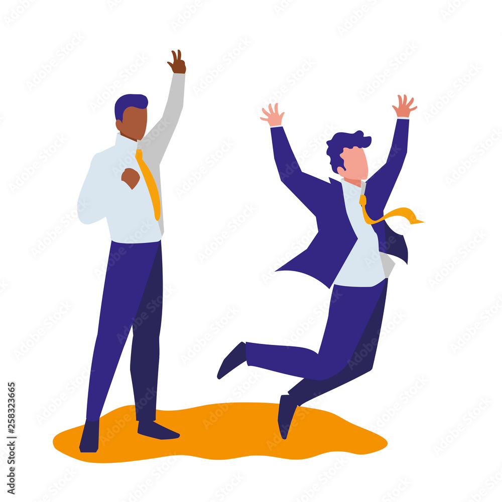 elegant businessmen celebrating characters elegant businessmen celebrating characters