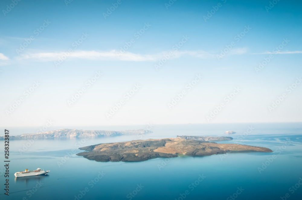 Beautiful landscape with sea view near Santorini Beautiful landscape with sea view near Santorini