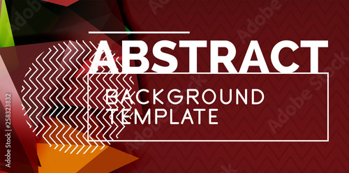 Triangular low poly background design