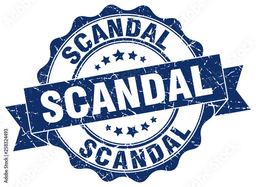 scandal stamp. sign. seal