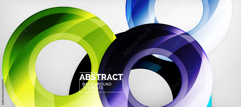 Glossy circles geometric background Glossy circles geometric background