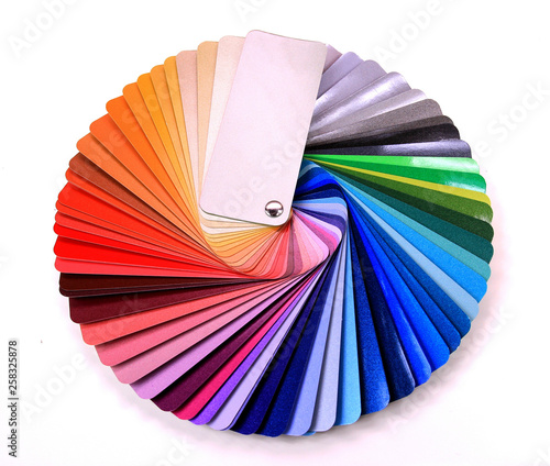Obraz na płótnie colorful palette isolated on white background