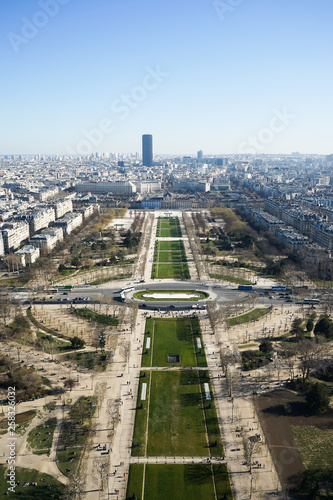 view of paris from eiffel tower © Natchapat