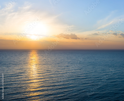 quiet sea scape at the sunrise © Yuriy Kulik