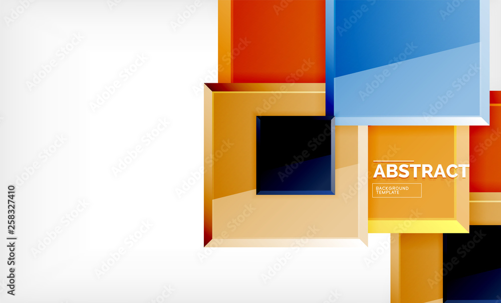 Square abstract background, glossy geometric design Square abstract background, glossy geometric design