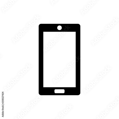 Vector image of a flat phone icon. Isolated phone on white background