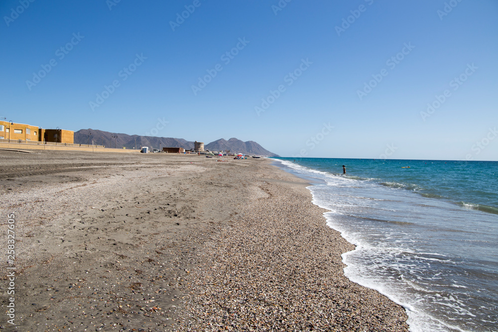 Cabo de Gata beach in Almeria Andalusia Spain Cabo de Gata beach in Almeria Andalusia Spain