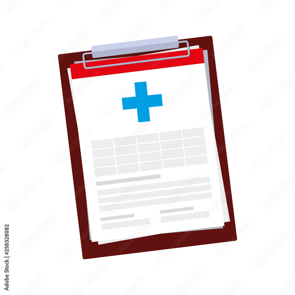 Obraz premium medical order checklist icon