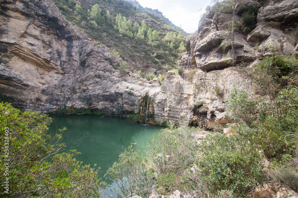 La Encantada cascade in Planes Alicante province Spain