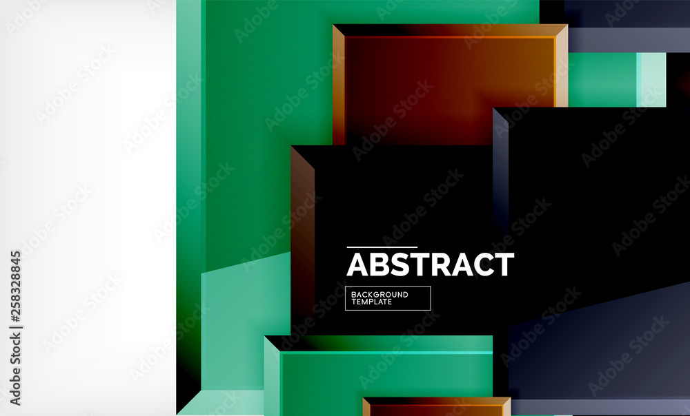 Square geometrical background Square geometrical background