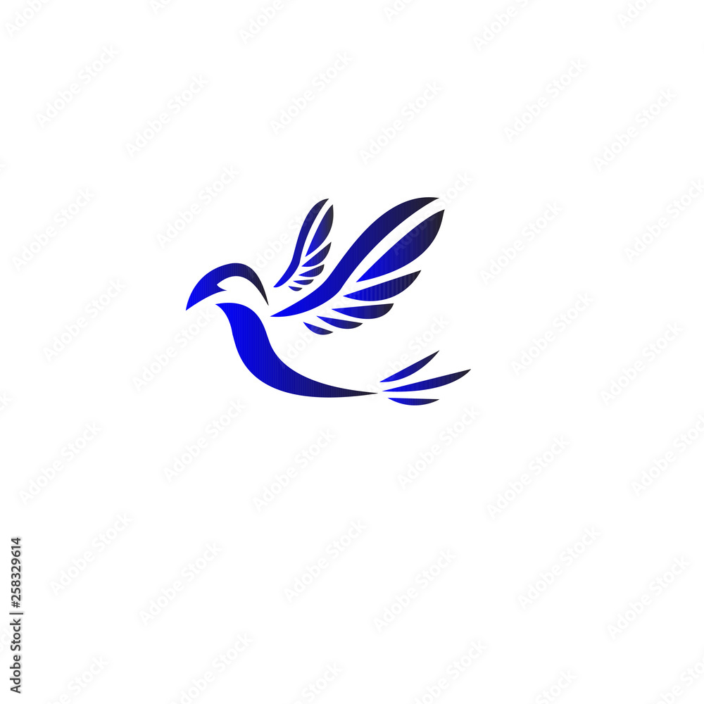 Obraz premium flying bird logo