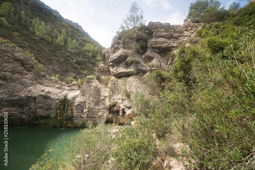 La Encantada cascade in Planes Alicante province Spain