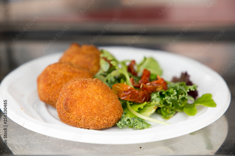 Shrimp croquettes for appetizer Spain Shrimp croquettes for appetizer Spain