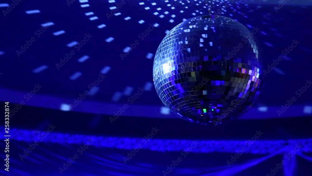 Discoball rotating at nightclub. Real time full hd video footage. Discoball rotating at nightclub. Real time full hd video footage.