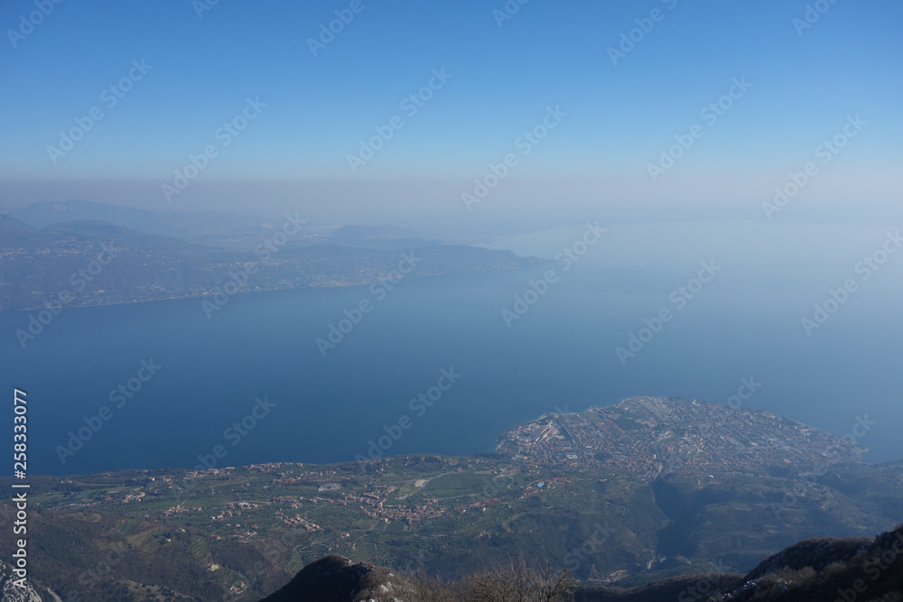Pizzocolo crest in Toscolano Maderno, Brescia in Italy Pizzocolo crest in Toscolano Maderno, Brescia in Italy
