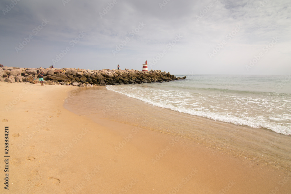 Tavira beach in Algarve Portugal