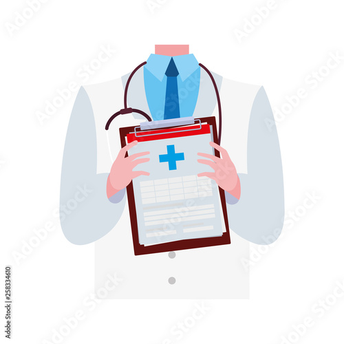 doctor with medical order