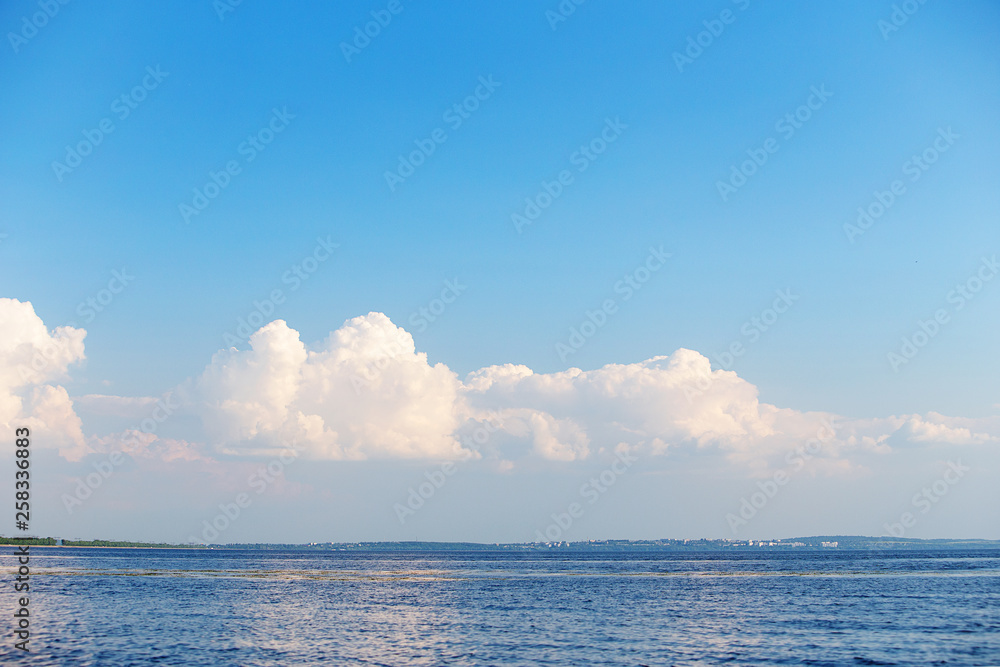 Cloudy sky over water