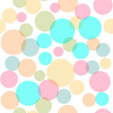 Abstract Seamless Pattern With Colorful Circles 