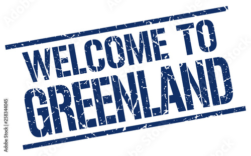 welcome to Greenland stamp