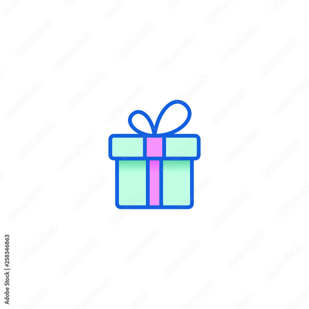 Modern Gift Icons for electronic commerce store shopping business internet company with high end look