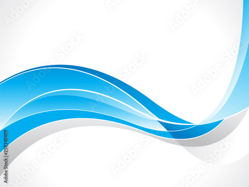 abstract artistic creative blue wave