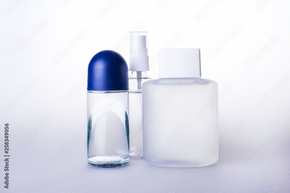 set of blank cosmetic package isolated on white background with clipping path and copy space for template design and branding set of blank cosmetic package isolated on white background with clipping path and copy space for template design and branding