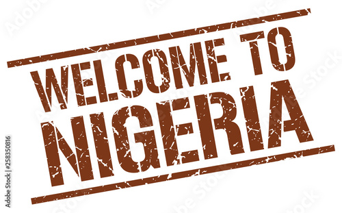 welcome to Nigeria stamp