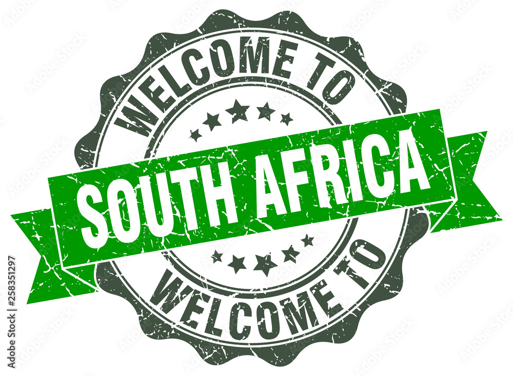 South Africa round ribbon seal South Africa round ribbon seal