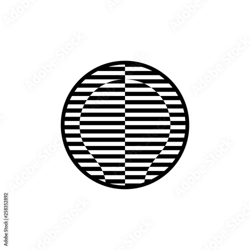 abstract lighbulb logo concept