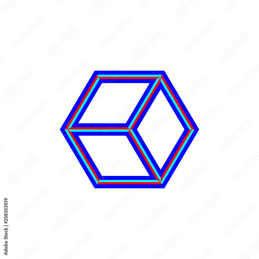 box cube hexagon logo design concept box cube hexagon logo design concept