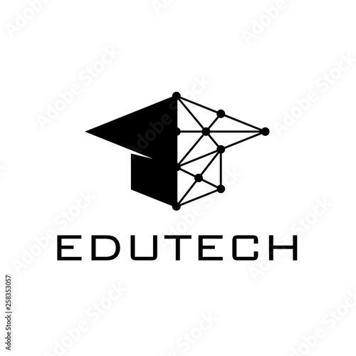 education technology logo design template