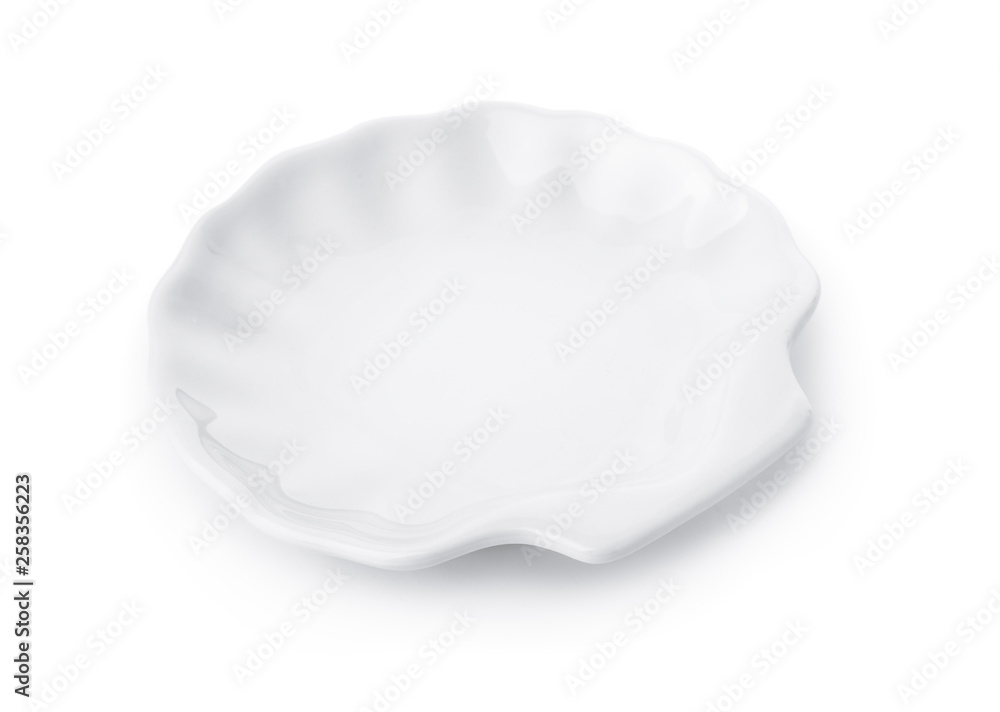 Empty ceramic shell plate Empty ceramic shell plate